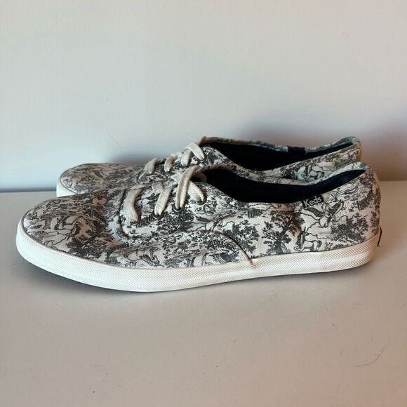 Taylor Swift Keds Size 9.5 Womens Shoes Unicorn Black White Lace Up Sneakers - Picture 7 of 10